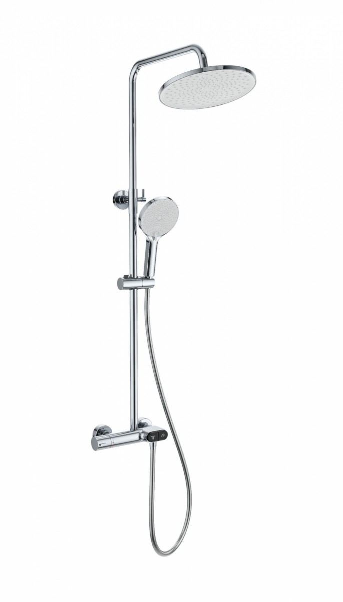 Душевая система Wonzon & Woghand MUSE Corno WW-B2091-A-CR (хром) с термостатом