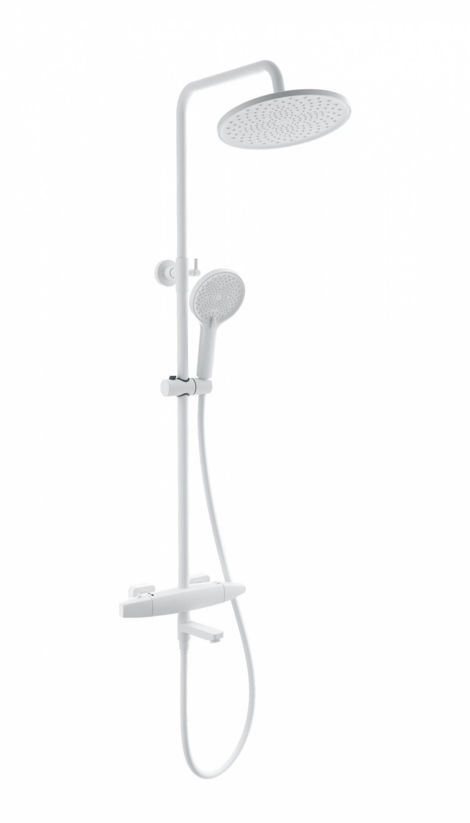 Душевая система Wonzon & Woghand NEO WW-B3035-A3-MW (белый матовый) с термостатом