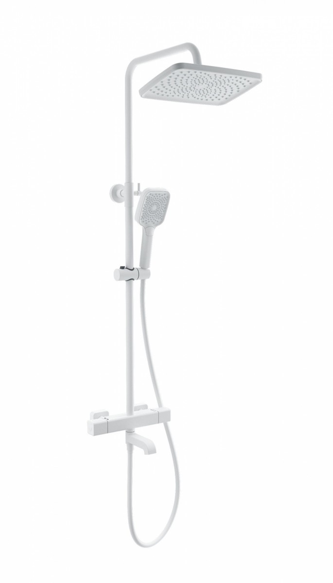 Душевая система Wonzon & Woghand STAY 2 WW-B3016-T1-MW (белый матовый) с термостатом