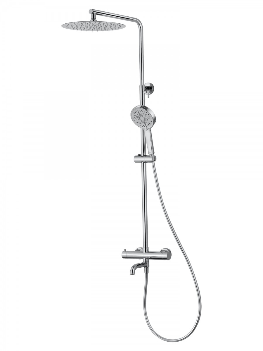 Душевая система Wonzon & Woghand STICK WW-88739903-CR (хром) с термостатом