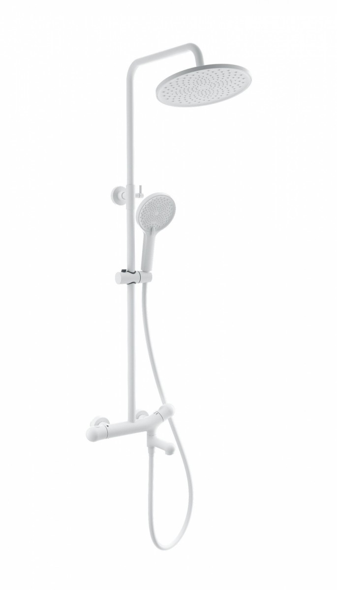 Душевая система Wonzon & Woghand T-1000 WW-B3057-A-MW (белый матовый) с термостатом