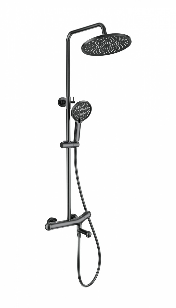 Душевая система Wonzon & Woghand T-1000 WW-B3057-A-BGG (тёмный графит) с термостатом
