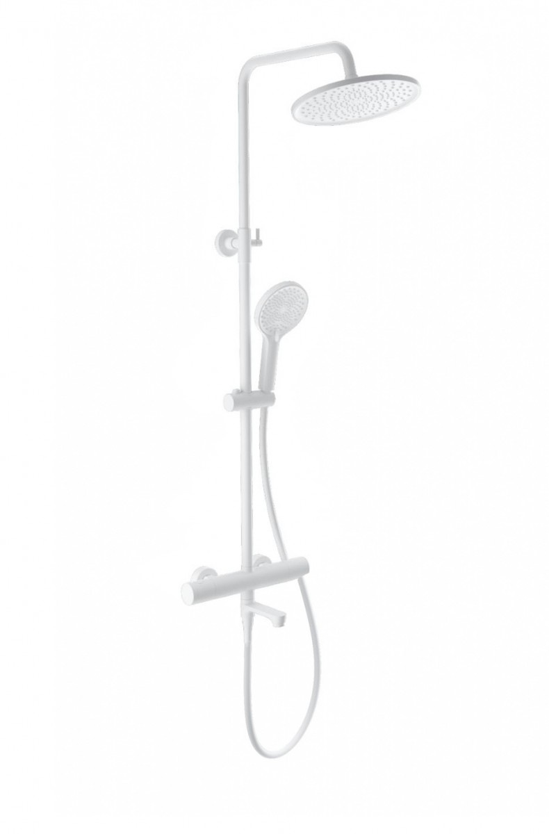 Душевая система Wonzon & Woghand WW-B3069-MW (белый матовый) с термостатом
