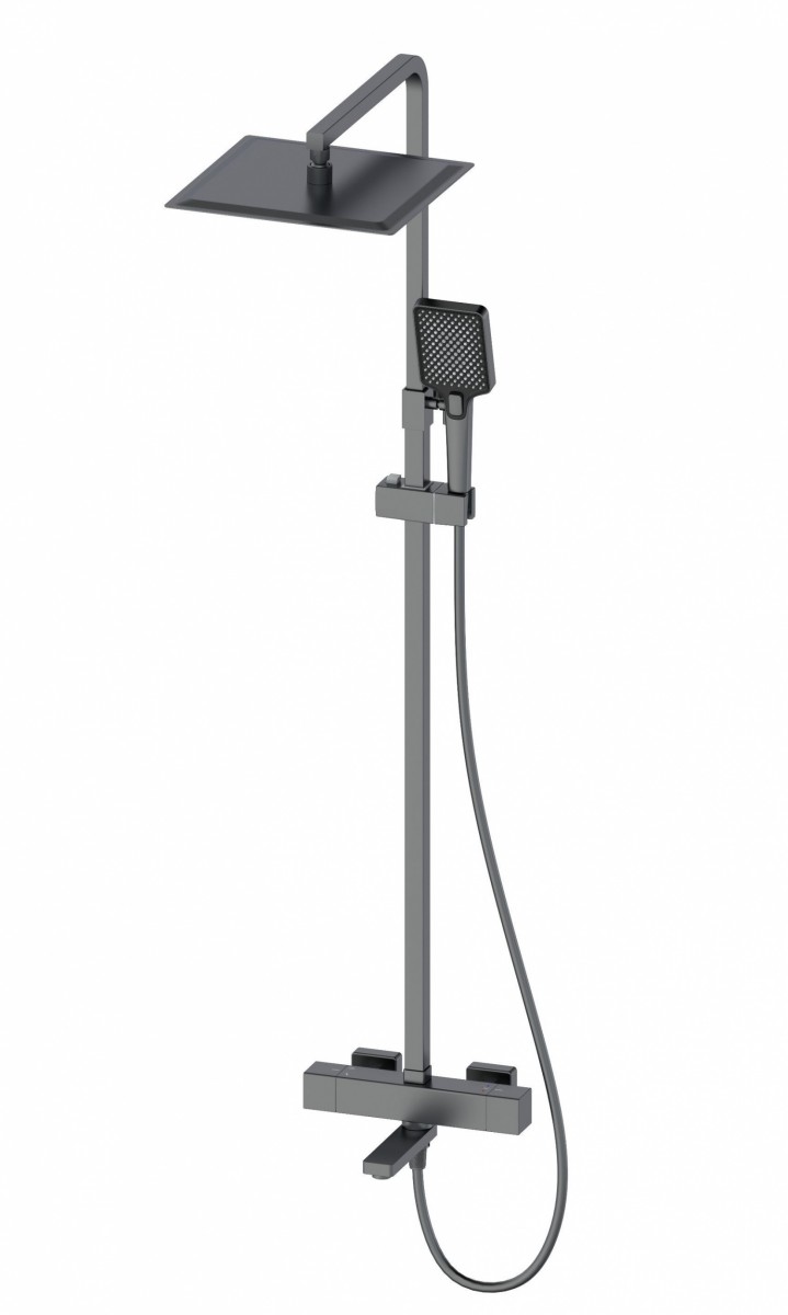 Душевая система Wonzon & Woghand WW-88739901-BGM (тёмный графит) с термостатом