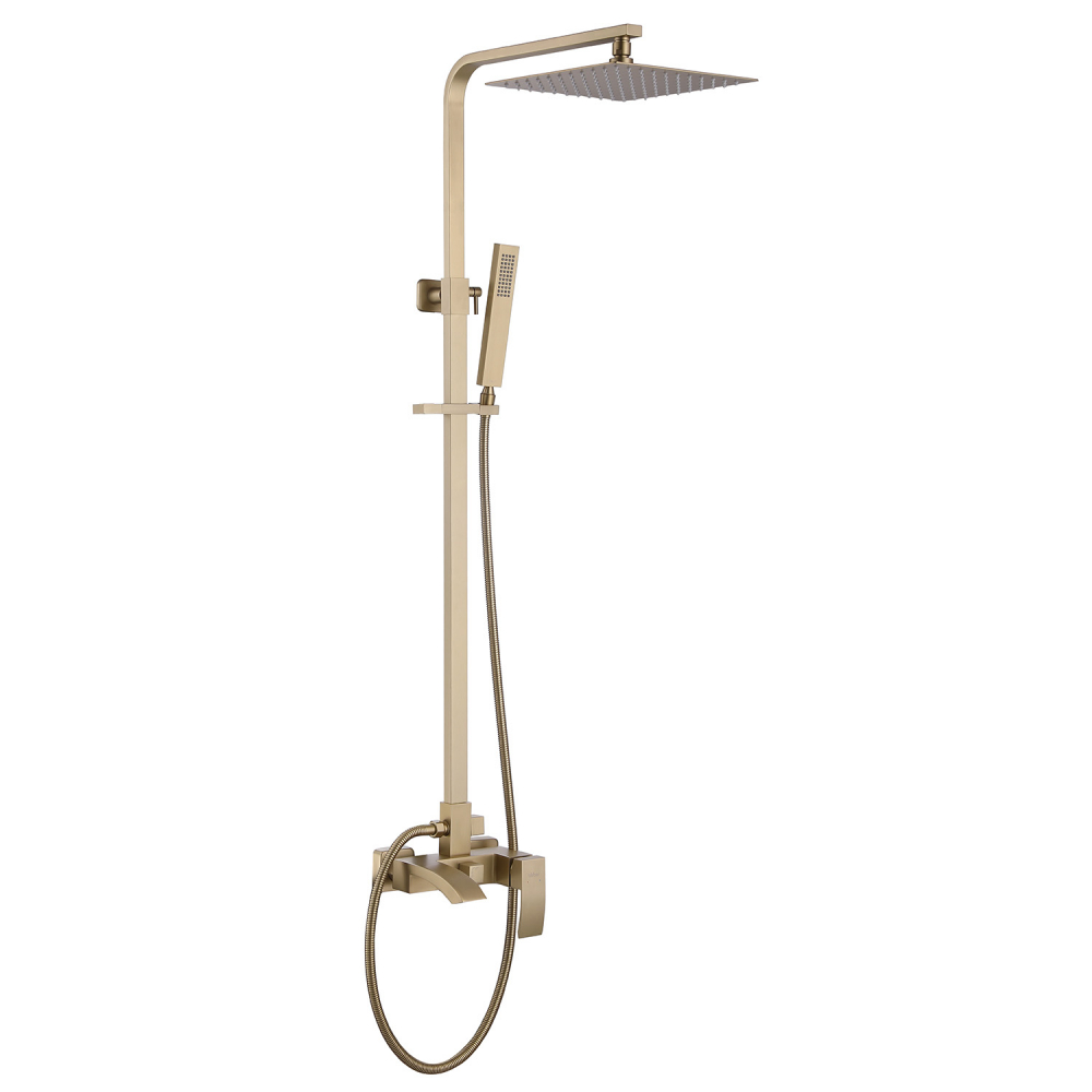 Душевая система Abber Wasserfall AF8616GL (золото матовое)