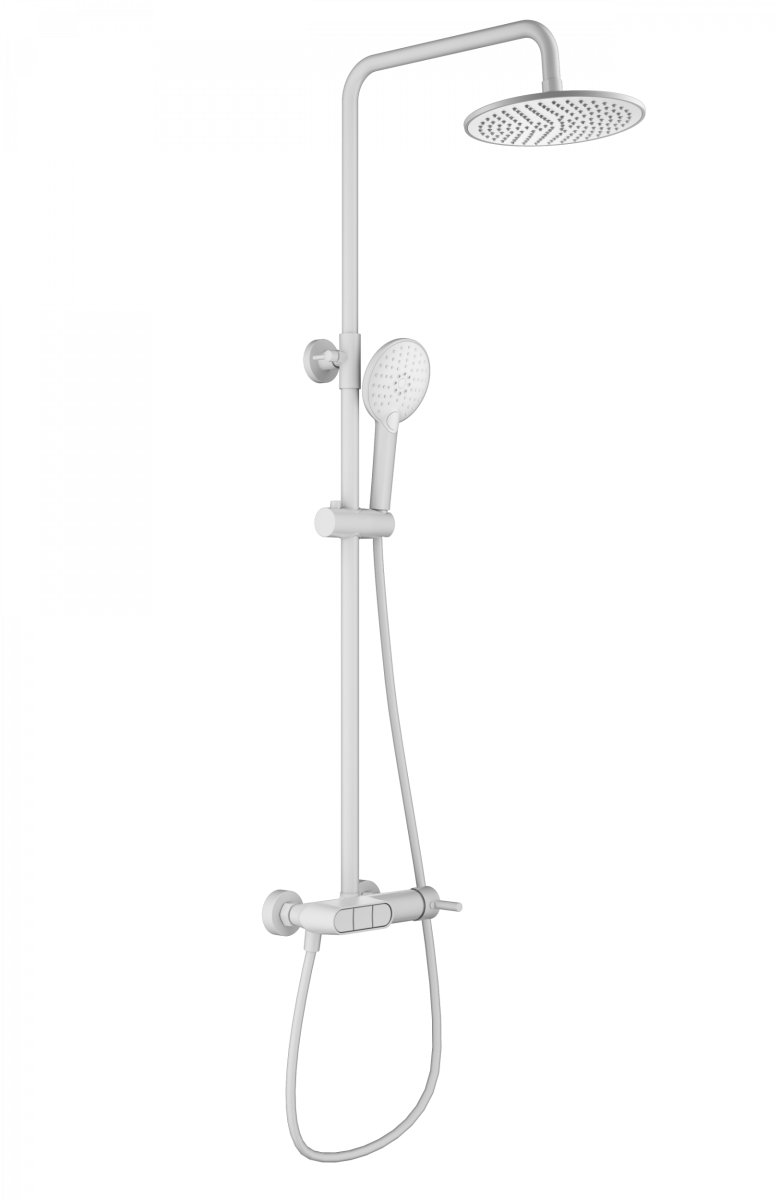 Душевая система Wonzon & Woghand MUSE Corno WW-A30653-MW (белый матовый)