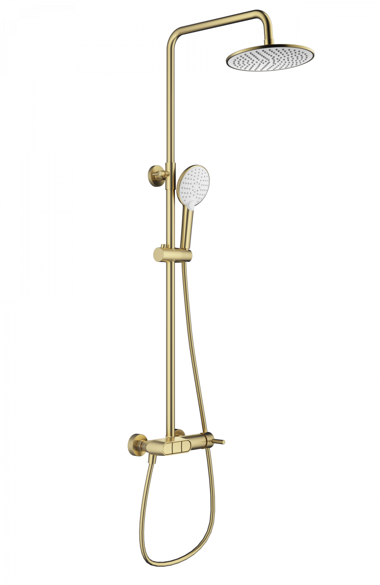Душевая система Wonzon & Woghand MUSE Corno WW-A30653-BG (брашированное золото)