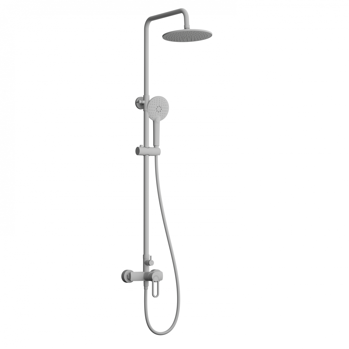 Душевая система Wonzon & Woghand WW-B2166-A-MW (белый матовый)