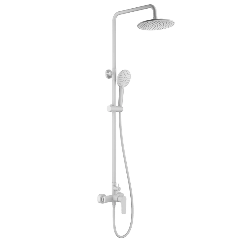 Душевая система Wonzon & Woghand Blend WW-A30103-MW (белый матовый)