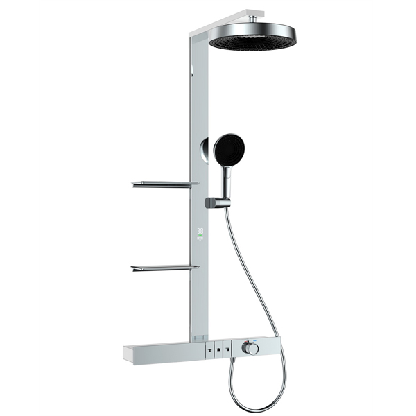 Душевая система Black & White Gravity 9005NC (хром) с термостатом