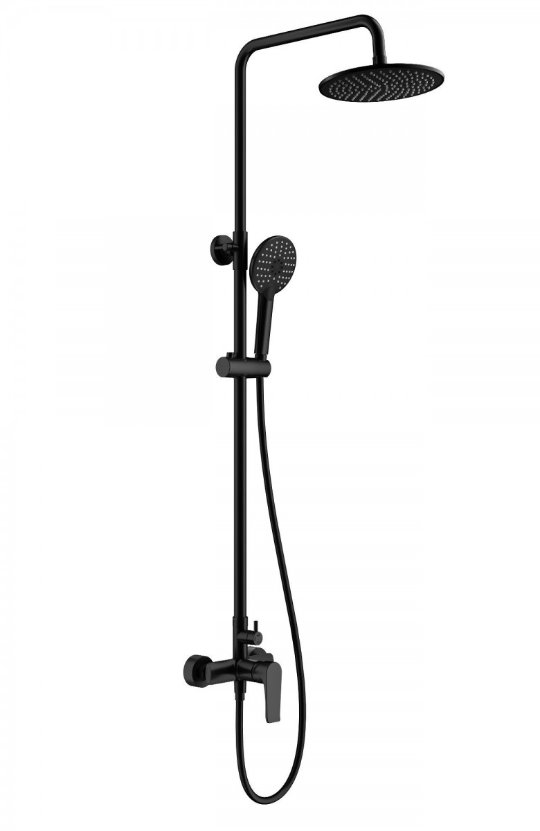 Душевая система Wonzon & Woghand Blend WW-A30103-MB (чёрный матовый)