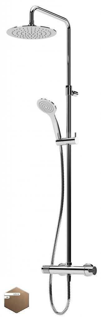 Душевая система Cezares LEAF-CDA-25-L-SS (бронза)