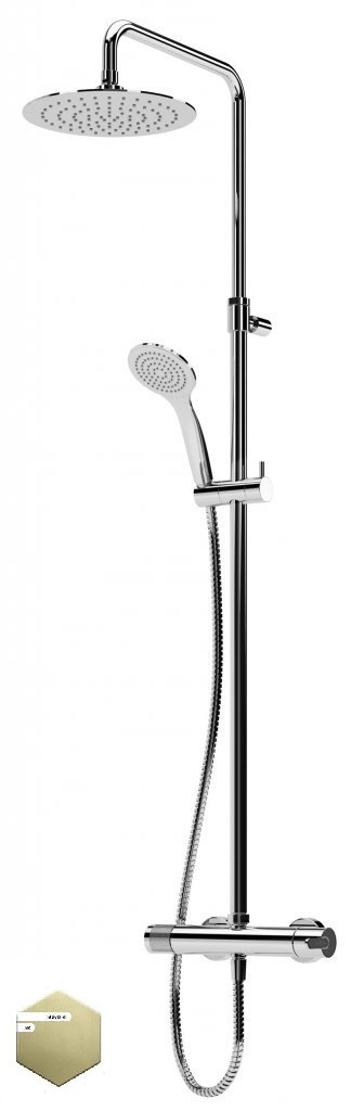 Душевая система Cezares LEAF-CDA-25-L-SR (золото)