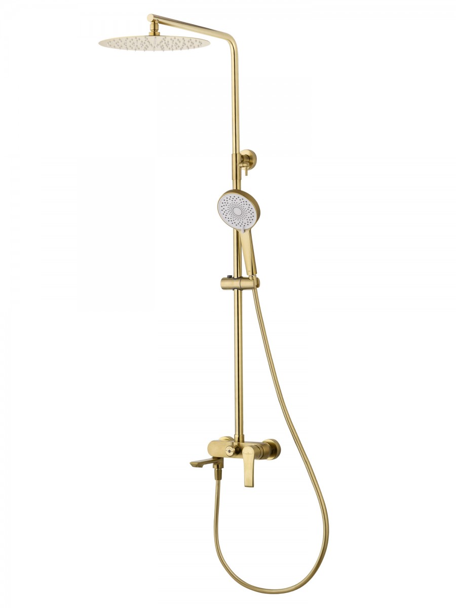 Душевая система Wonzon & Woghand BRILLIANT WW-88047079-BG (брашированное золото)