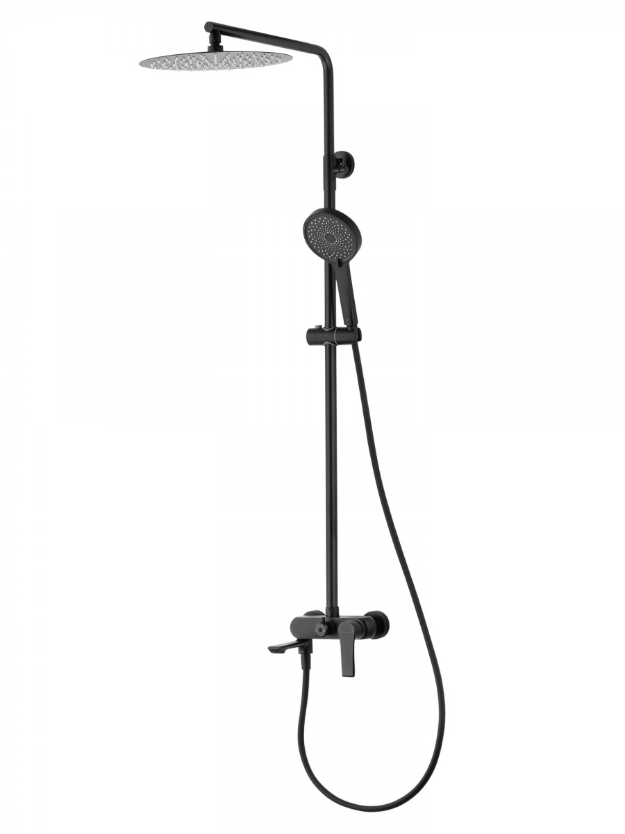 Душевая система Wonzon & Woghand BRILLIANT WW-88047079-MB (чёрный матовый)