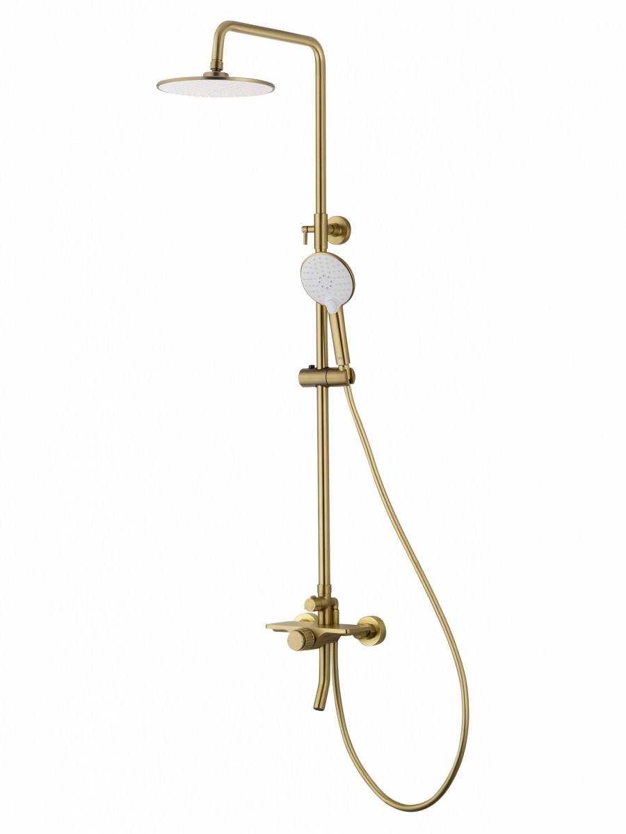 Душевая система Wonzon & Woghand CLICK WW-N3S962-BG (брашированное золото)