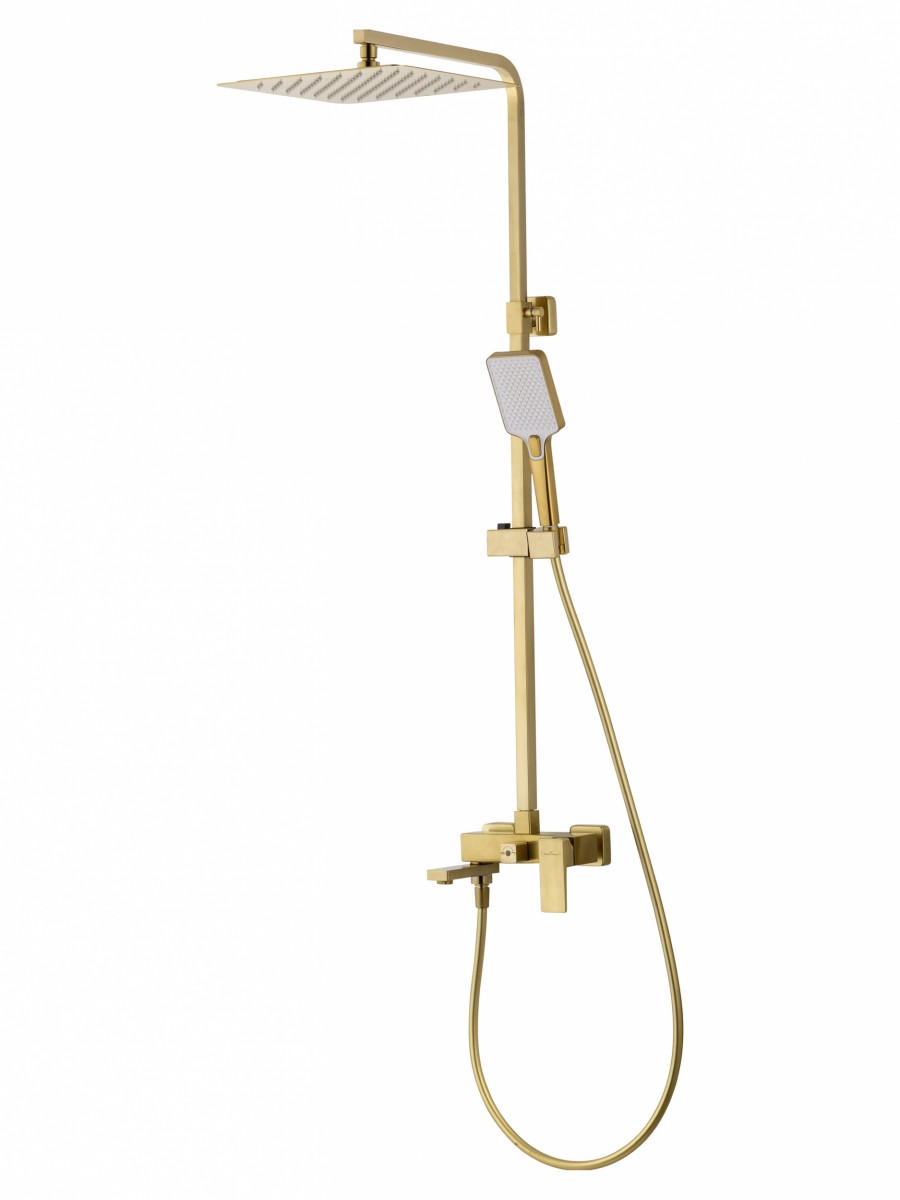 Душевая система Wonzon & Woghand CUBE 2.0 WW-88047068-BG (брашированное золото)