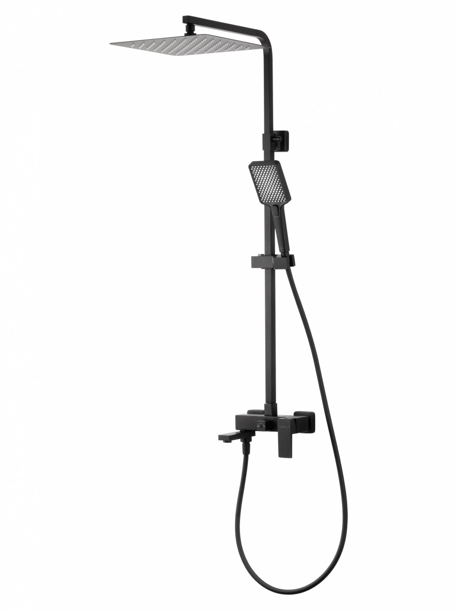 Душевая система Wonzon & Woghand CUBE 2.0 WW-88047068-MB (чёрный матовый)