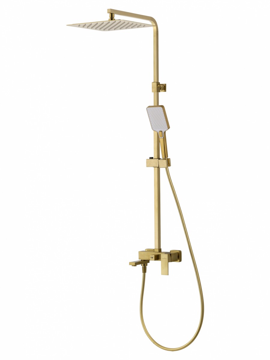 Душевая система Wonzon & Woghand CUBE WW-88739016-BG (брашированное золото)