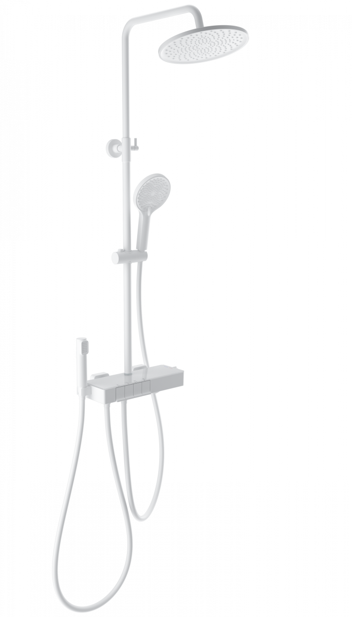 Душевая система Wonzon & Woghand MUSE Forte WW-B3580-MW (белый матовый) с термостатом