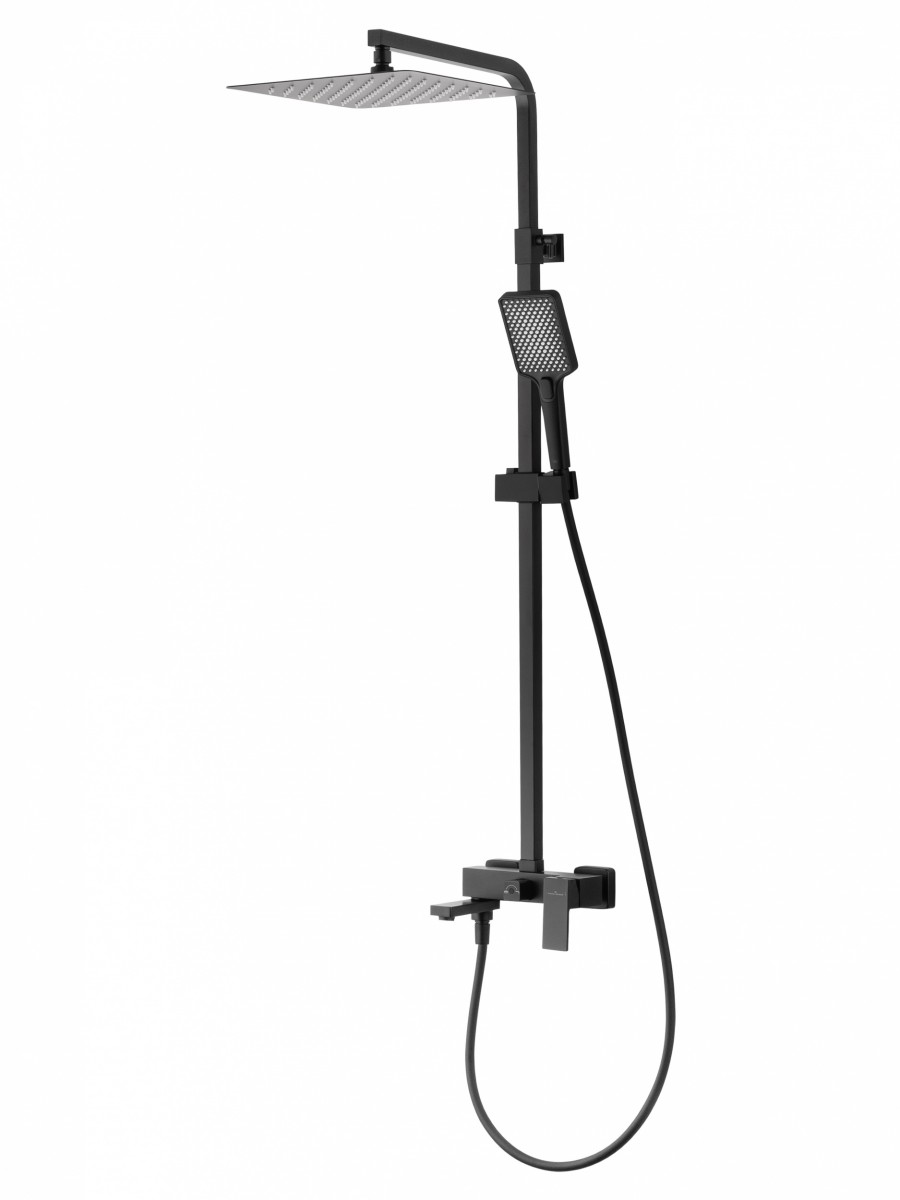 Душевая система Wonzon & Woghand CUBE WW-88739016-MB (чёрный матовый)