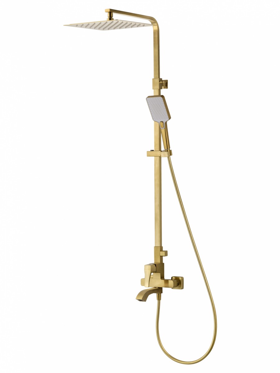 Душевая система Wonzon & Woghand FLEX WW-88047072-BG (брашированное золото)