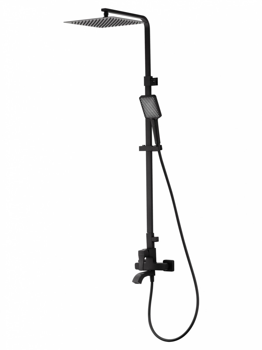 Душевая система Wonzon & Woghand FLEX WW-88047072-MB (чёрный матовый)