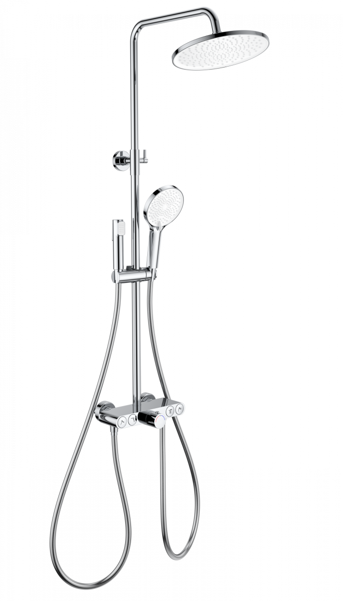 Душевая система Wonzon & Woghand MUSE Selesta WW-B4113-CR (хром) с термостатом