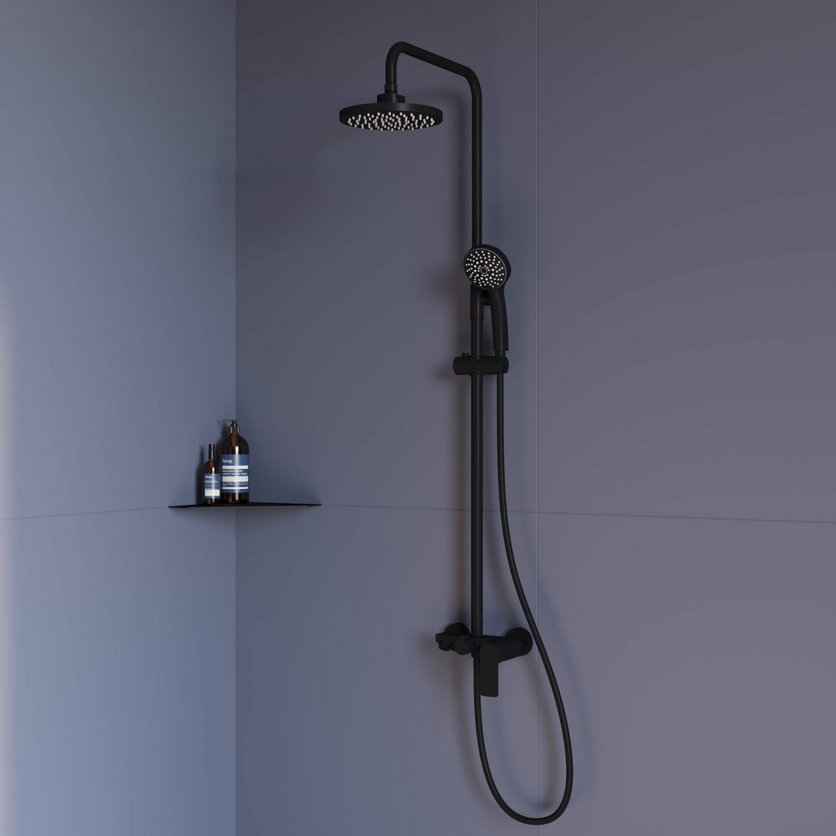 Душевая система RGW Shower Panels SP-26B 59140126-04 (чёрный матовый)