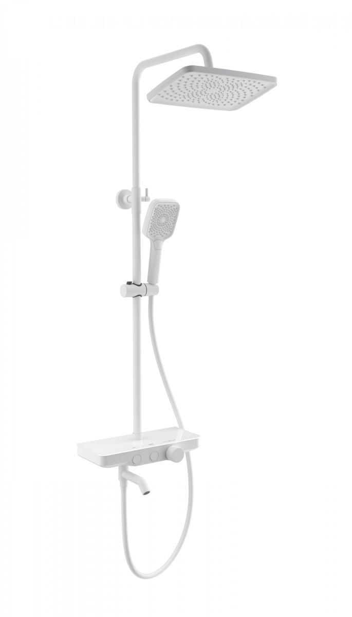 Душевая система Wonzon & Woghand WW-B3099-A-MW (белый матовый) с термостатом