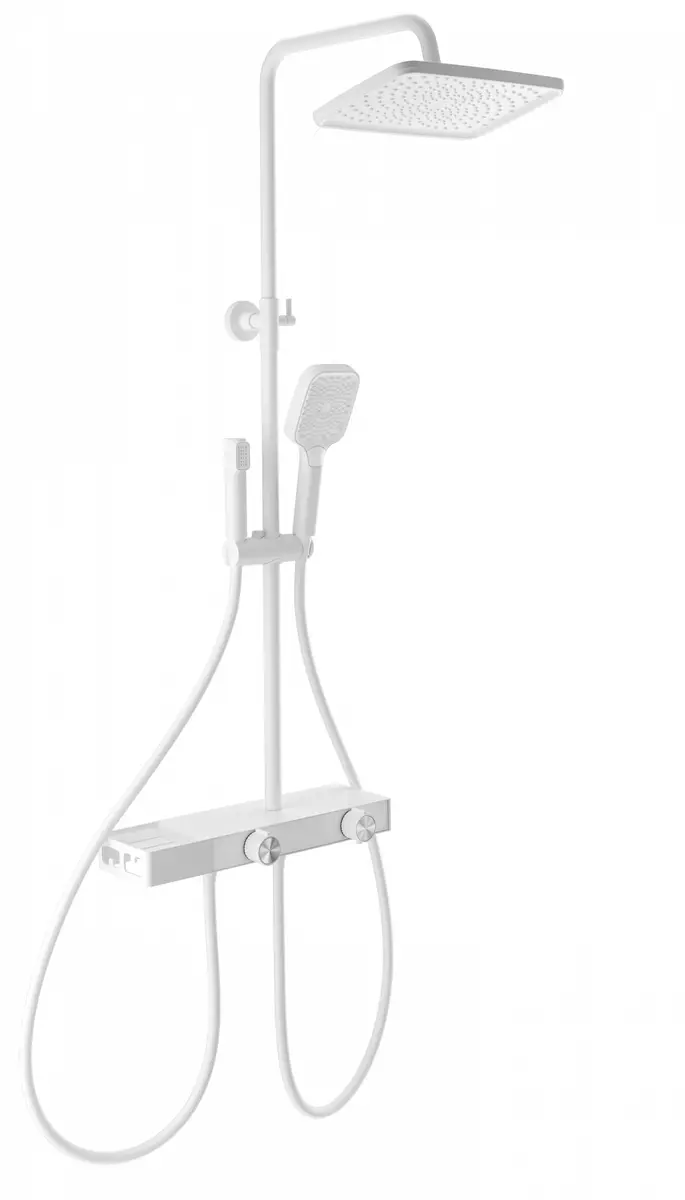 Душевая система Wonzon & Woghand Shelf WW-B4161-MW (белый матовый)