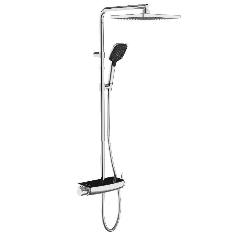 Душевая система Teska Mira Mix DK2923C (хром/чёрный)