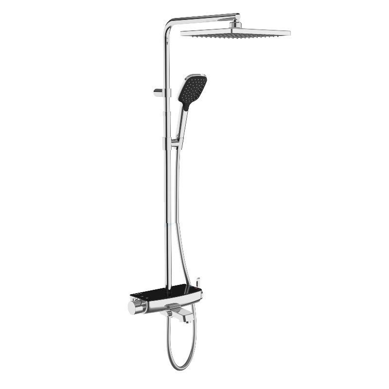 Душевая система Teska Mira Mix  DK3702C (хром/чёрный)