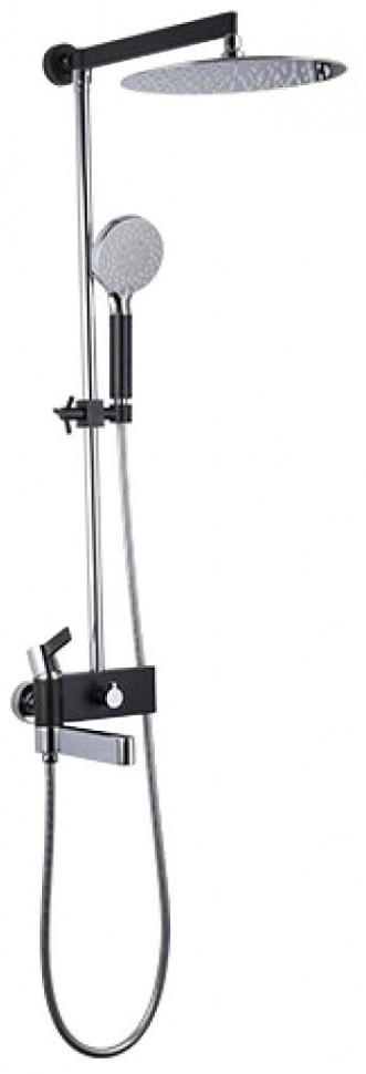 Душевая стойка Gappo Atlantic G2481 хром-черный