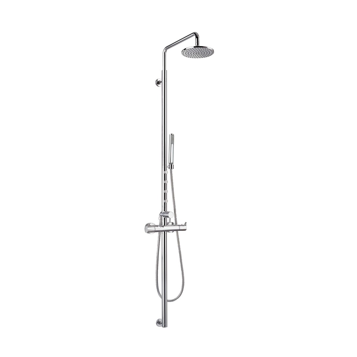 Душевая стойка Clever Caiman Elegance 96436 (хром) с термостатом