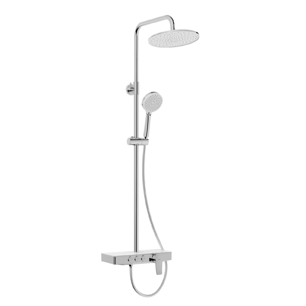 Душевая стойка IDDIS Shelfy SHESB3Bi06 (хром/белый)