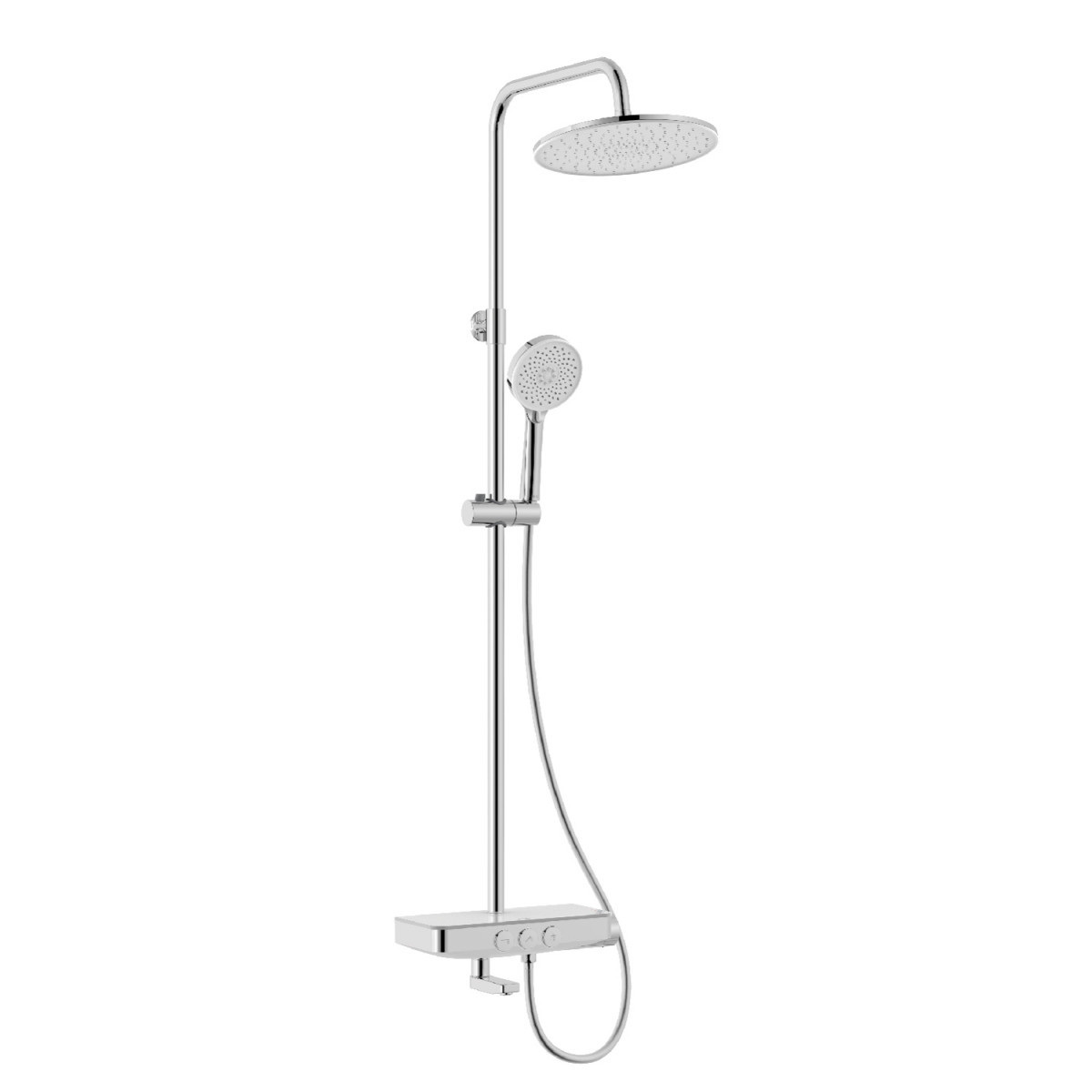 Душевая стойка IDDIS SpaHome SHESBBTi06 (хром/белый)