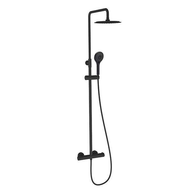 Душевая система Clever Up!Urban 61003 (чёрный матовый) с термостатом