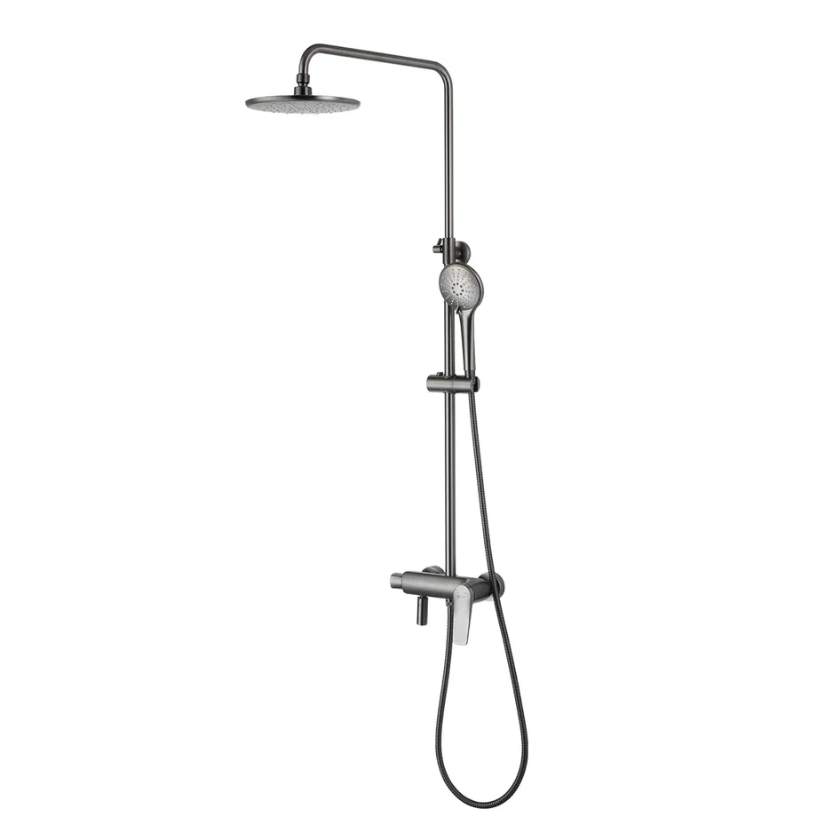 Душевая стойка Lemark Bronx LM3762GM (графит)