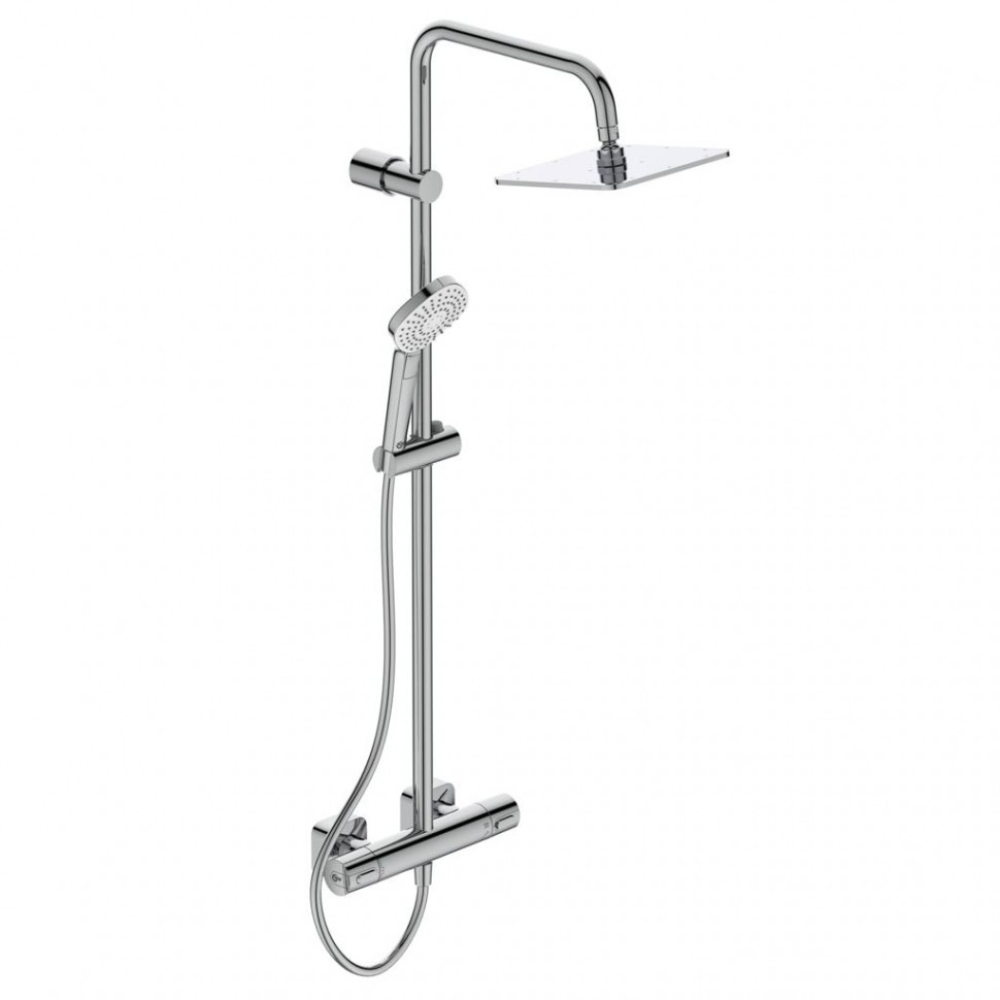Душевая система Ideal Standard IdealRain Cube Evo A6985AA с термостатом (хром)