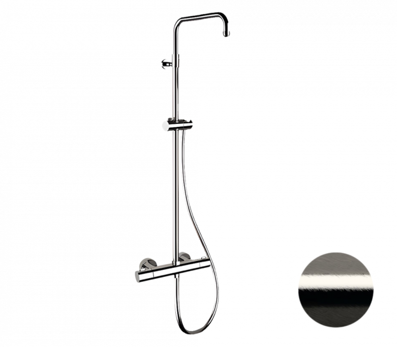 Душевая система Remer Elegance EQ32ASSDNP (никель брашированный) с термостатом