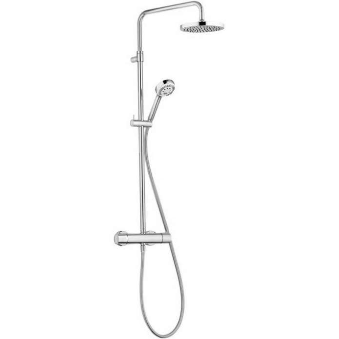 Душевая система Kludi Logo Dual Shower System 6809505-00 (хром) с термостатом