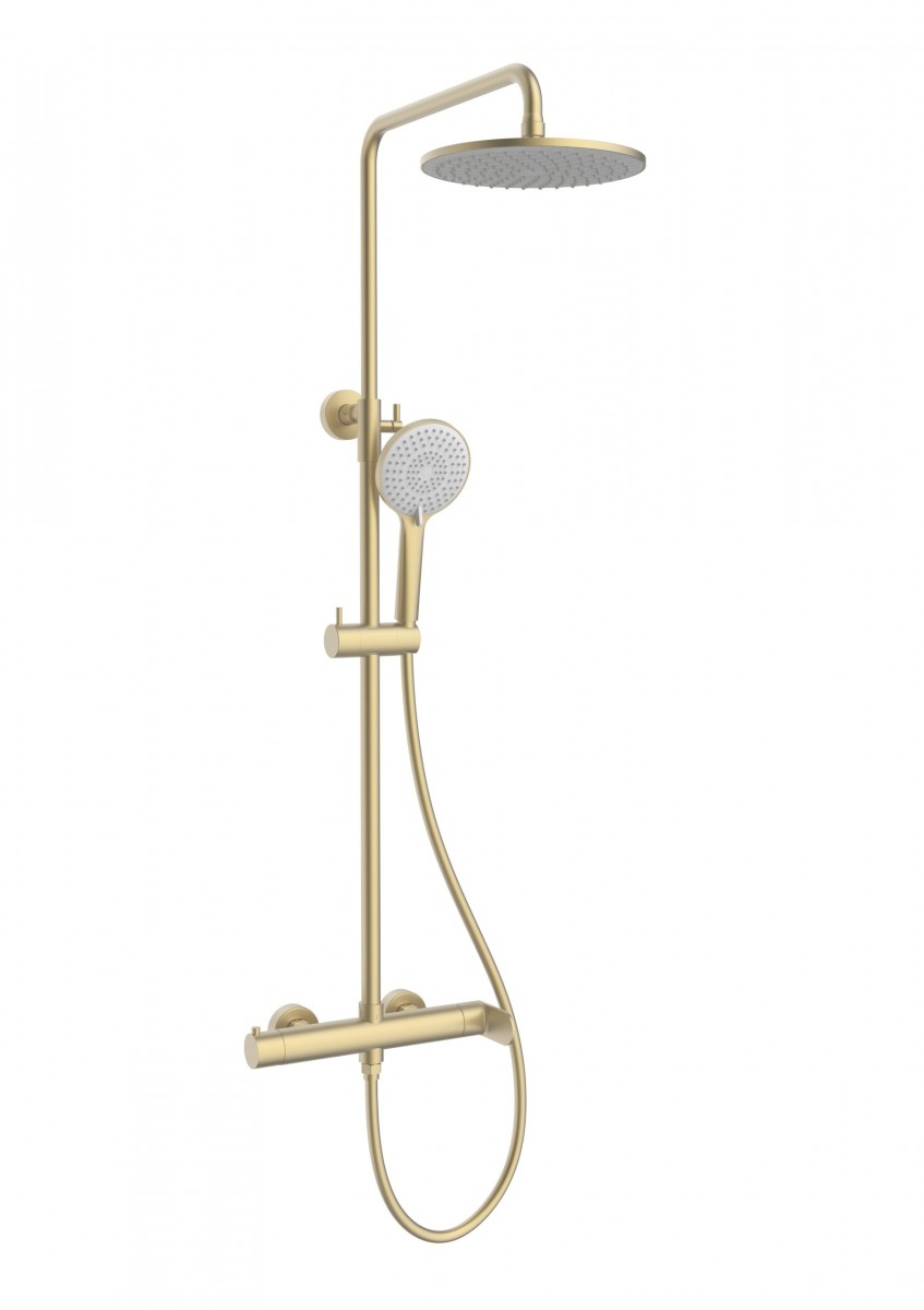 Душевая стойка Vincea Rondo VSFS-1R0BG (золото брашированное)