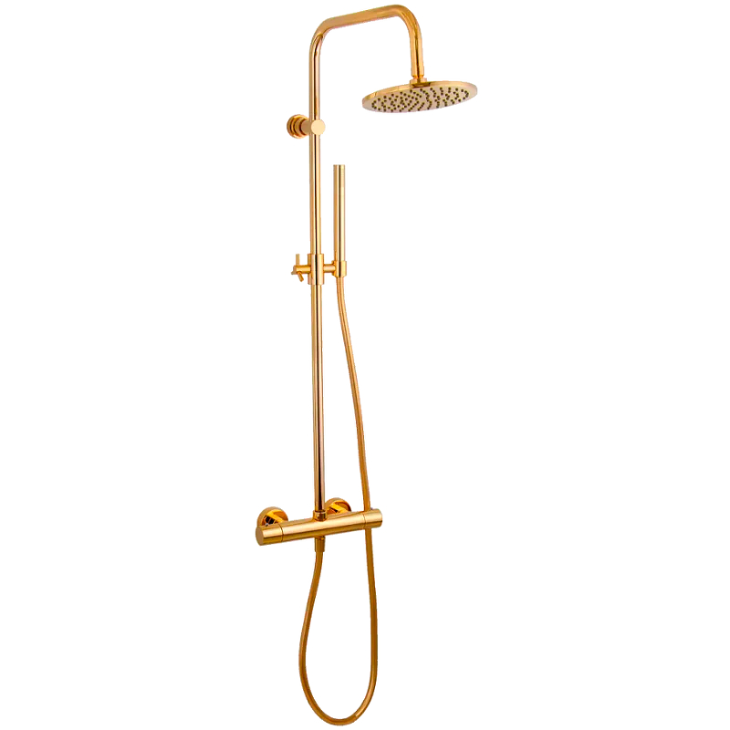 Душевая система Remer Elegance EQ32X7MMM20DO (золото) с термостатом