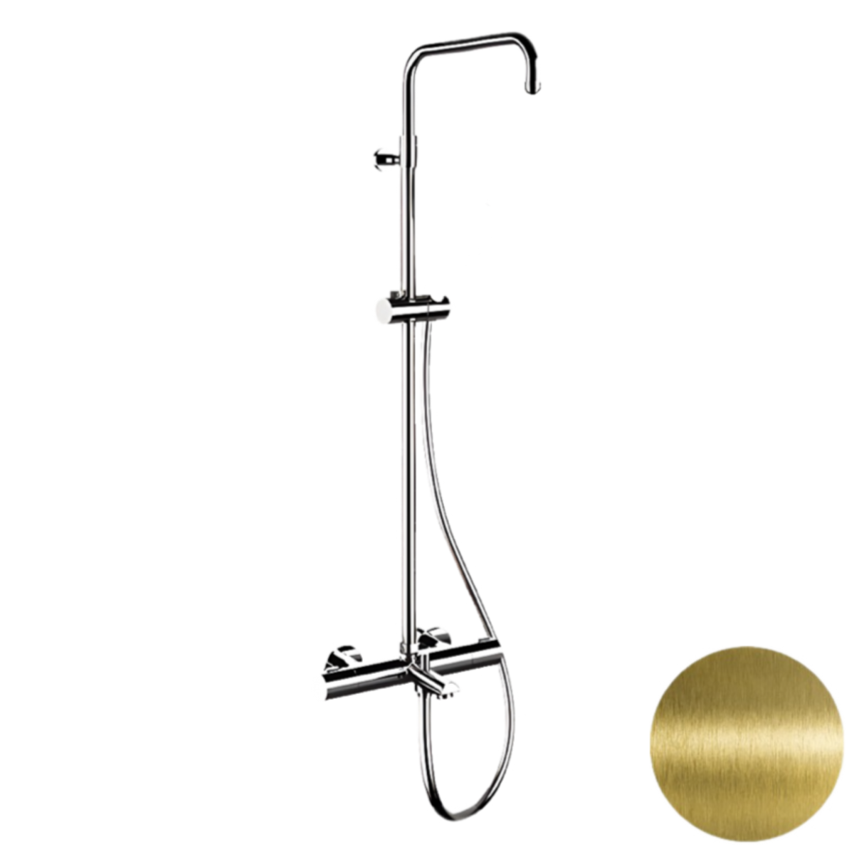 Душевая система Remer Elegance EQ34ASSDVO (бронза) с термостатом