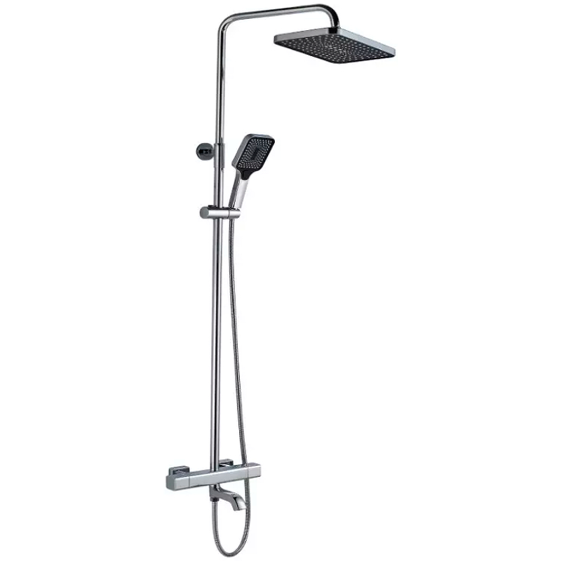 Душевая система ALMAes GaLaxy SDI-1803 (чёрный матовый) с термостатом