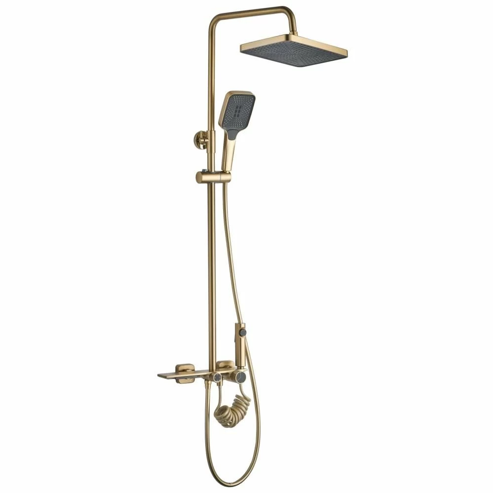 Душевая стойка Rea Helix REA-P6621 (золото матовое)