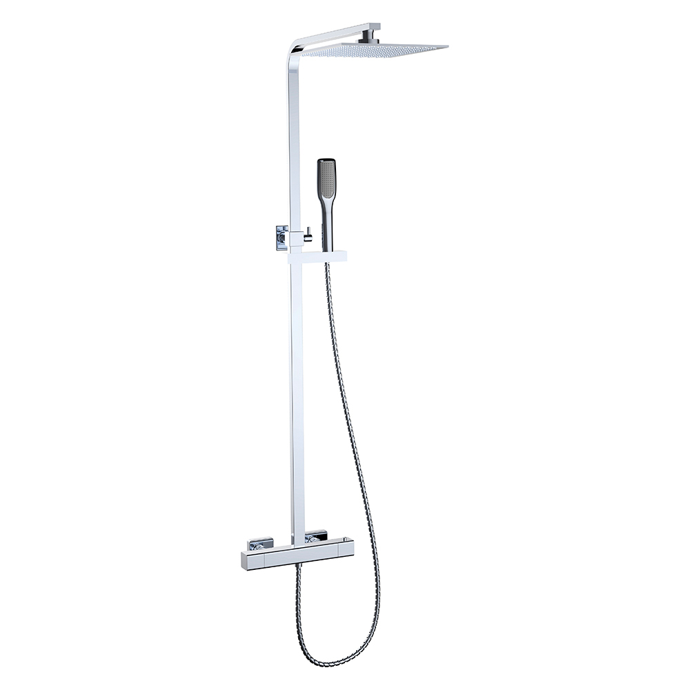 Душевая стойка Clever Saona Slim 61013 (хром) с термостатом