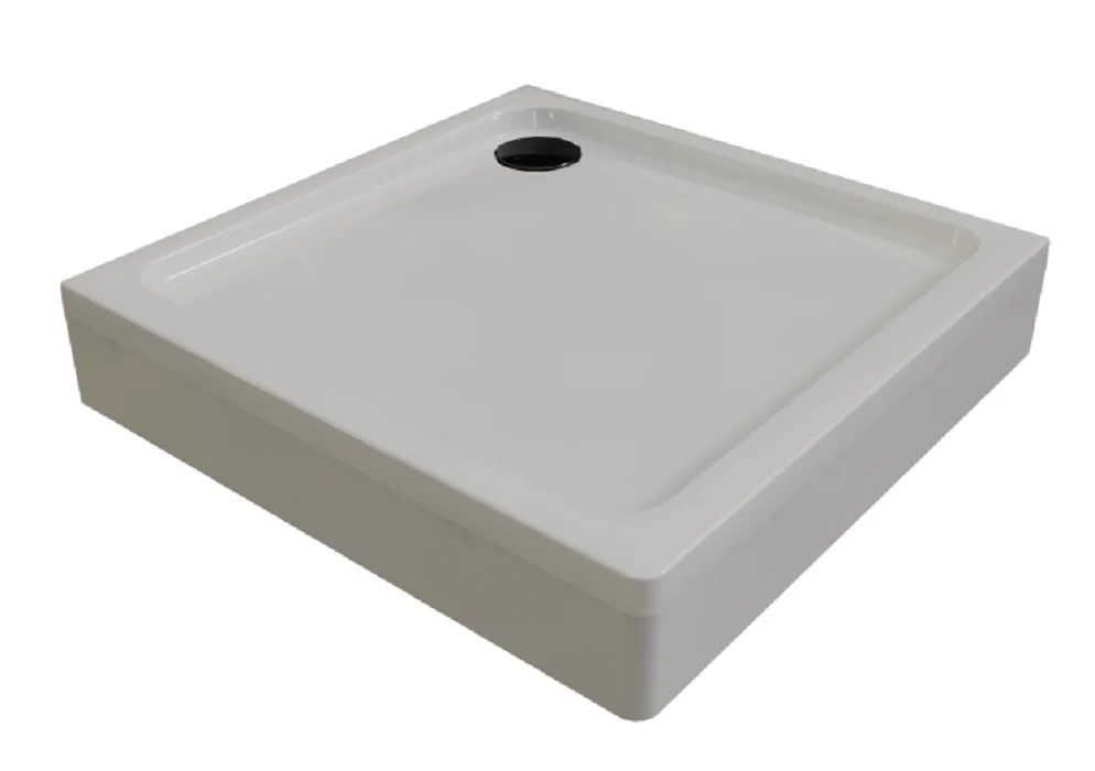 Душевой поддон Radomir Берген 1-11-6-0-0-346 800*800 мм (белый/чёрный)