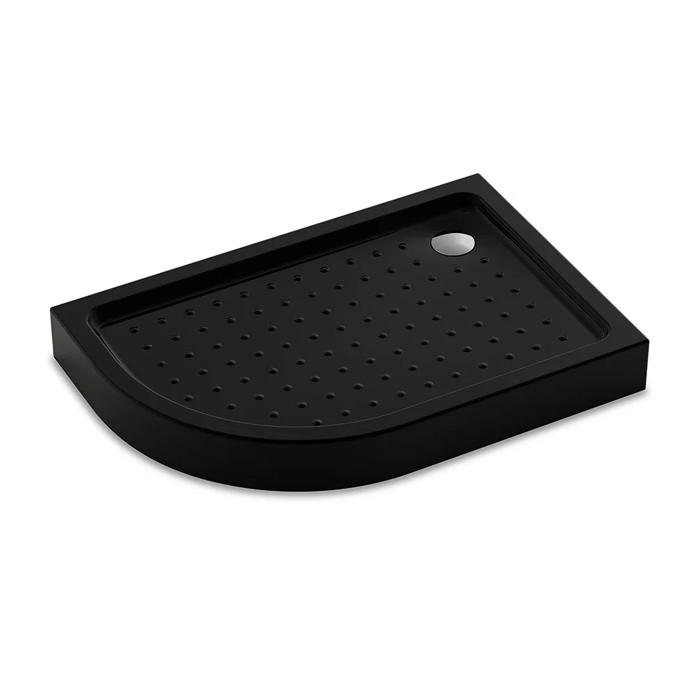 Душевой поддон Veconi Tezeo TZ55RB-10080-C5 1000*800 мм (чёрный матовый) R